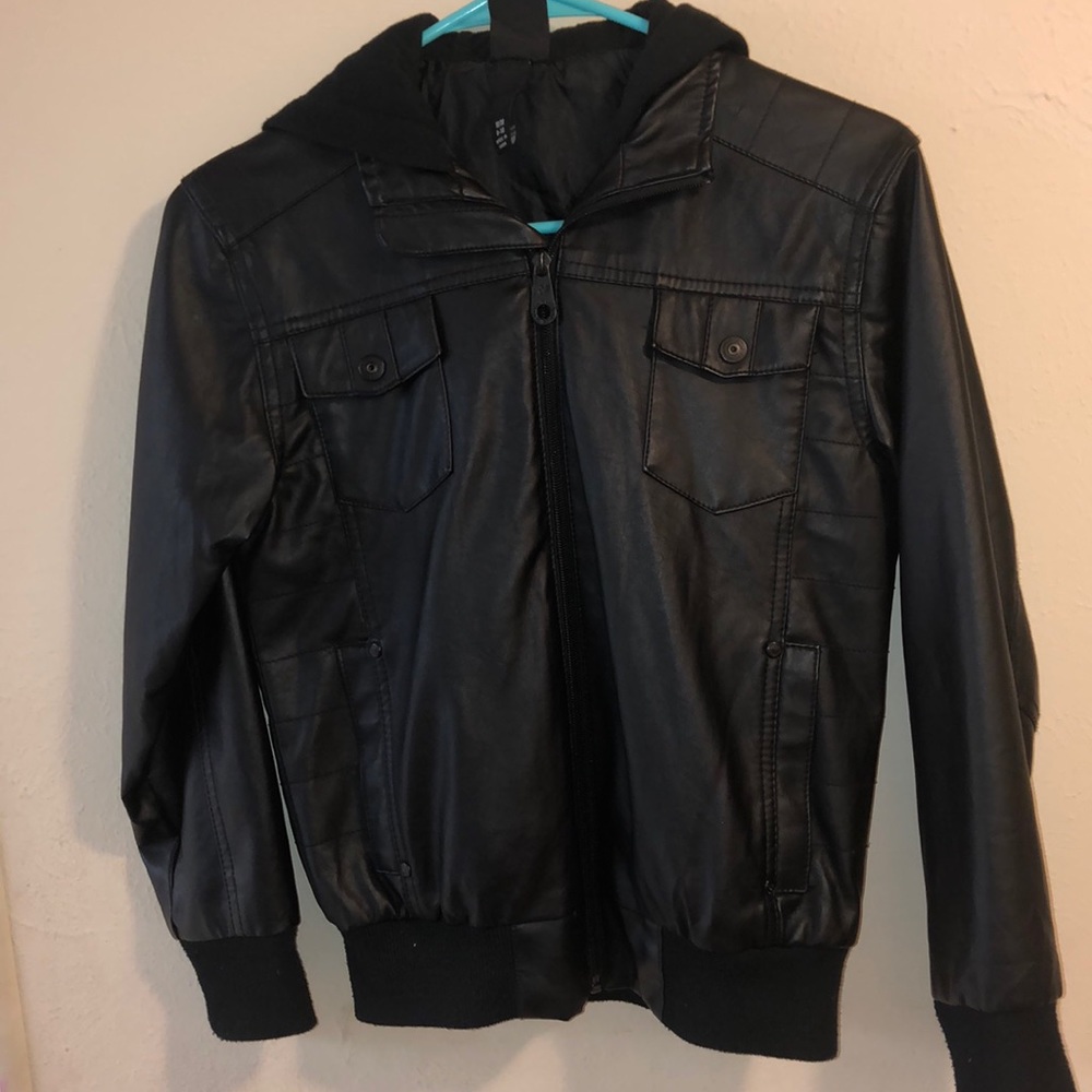 Boys jacket with hoodie